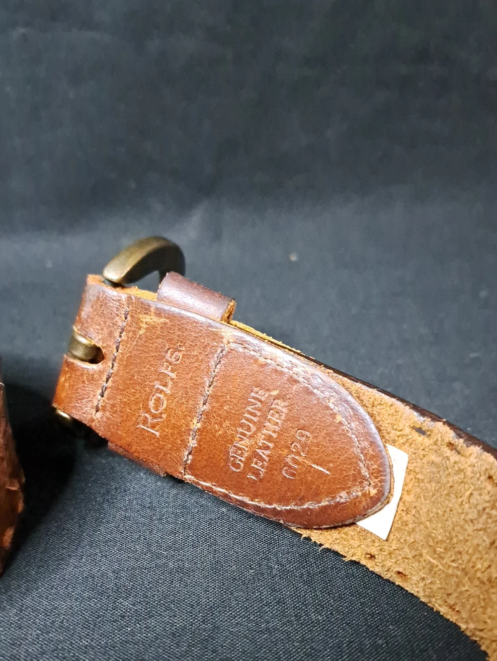 Rolfs Leather Belt Sz L